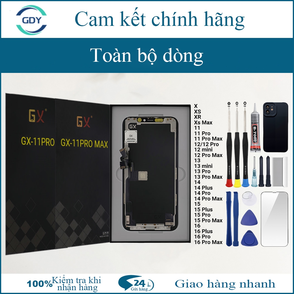 หน้าจอ GX OLED ของแท้เข้ากันได้กับ IP X/XS/Xs Max/11/12/13/MINI/14/15/16/Pro/Plus/Pro Max