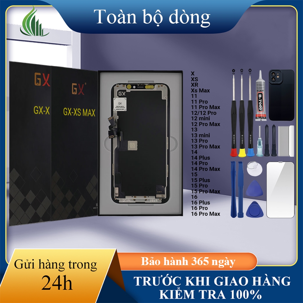 หน้าจอ GX OLED/HD+ ของแท้เข้ากันได้กับ IP X/XS/Xs Max/11/12/MINI/14/15/16/Pro/Plus/Pro Max