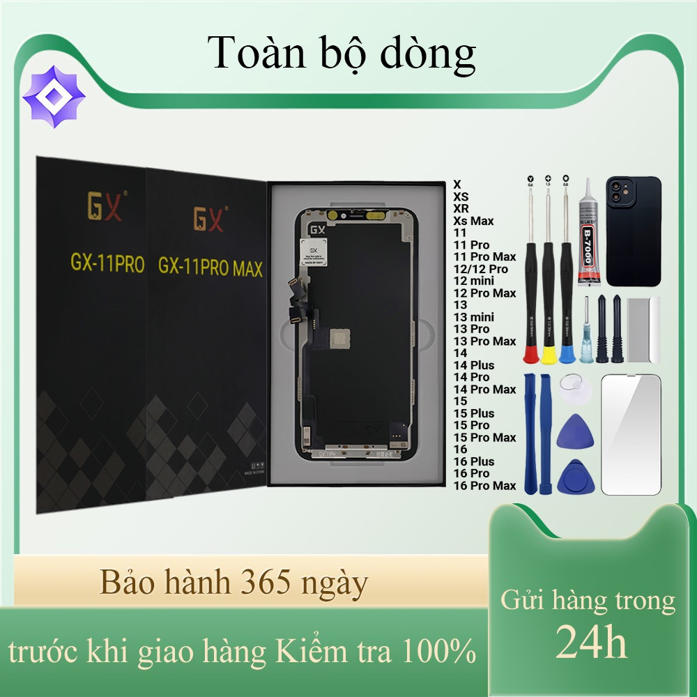 หน้าจอ GX OLED ของแท้เข้ากันได้กับ IP X/XS/Xs Max/11/12/13/MINI/14/15/16/Pro/Plus/Pro Max