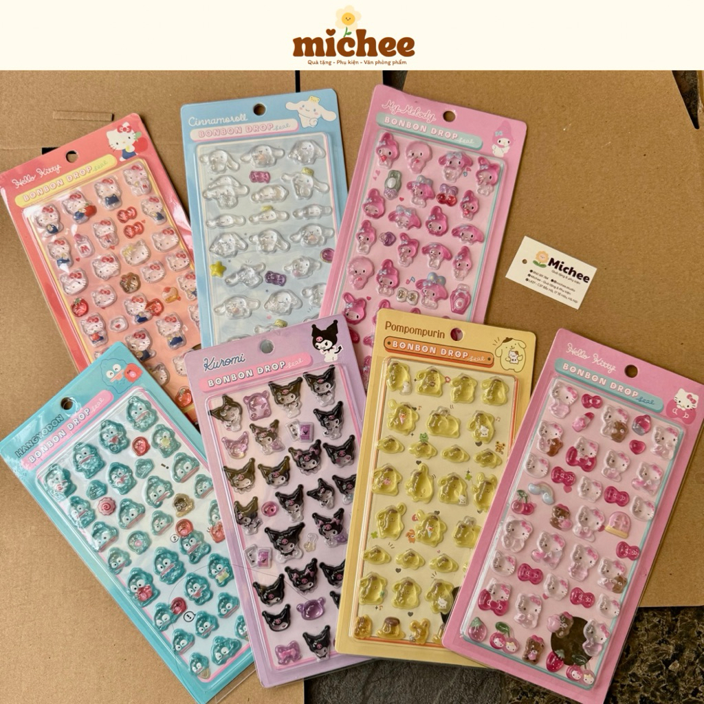 Bonbon drop Sanrio 3d embossed Sticker - micoe.studio