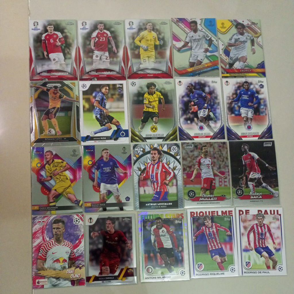 [ของแท้] การ์ดเครื่องเล่น Topps Od สําหรับทัวร์นาเมนต์ C1, C2, Euro 2024