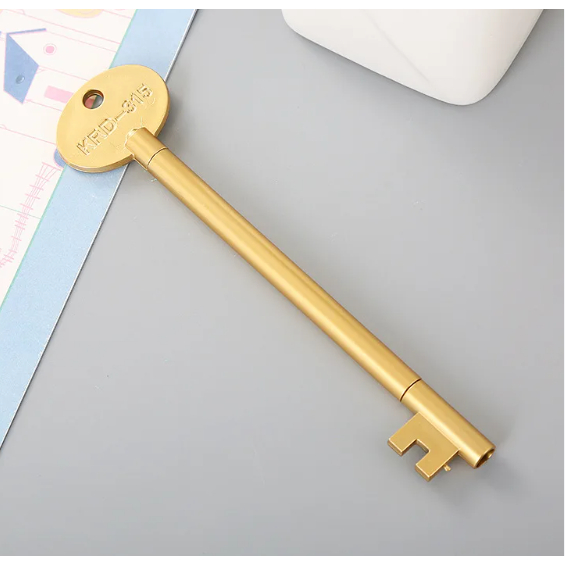 (ของขวัญ) VINTAGE LOCK PEN สําหรับ VOWS CARD WRITING, PHOTO DECOR