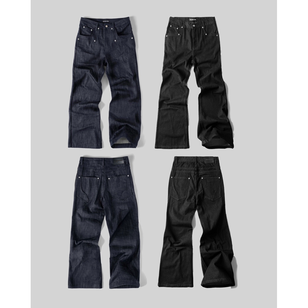 Raw Denim FLARED PANTS / RDW FLARED RAW DENIM PANTS