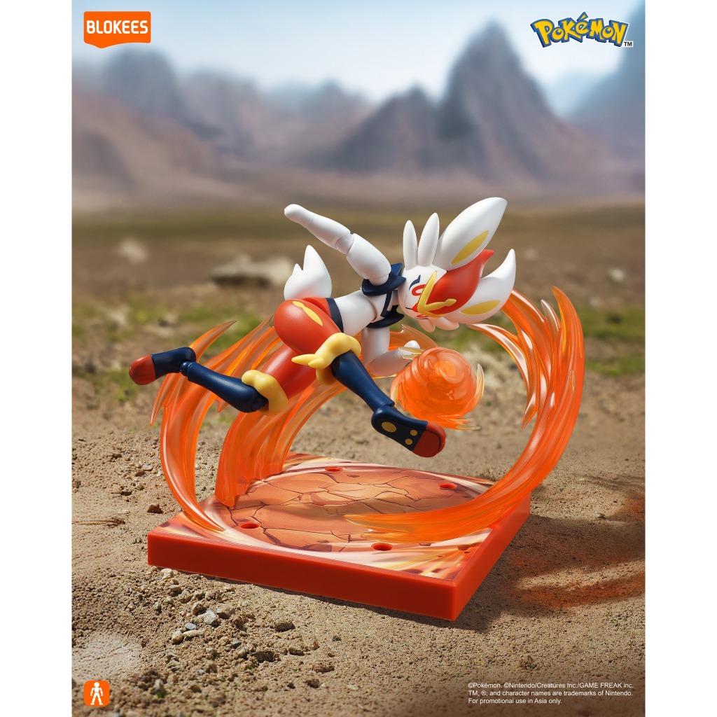 ของเล่นฟิกเกอร์ Blokees – Pokémon Classic Edition CV-L – Cinderace 74108