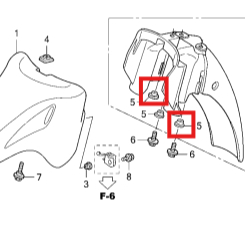 ฝาครอบแฟริ่งด้านหน้าสีเงินสําหรับ Future Neo, Fu x, Fu 2 และรถอื่นๆบางรุ่น CODE 90503-KBP-900