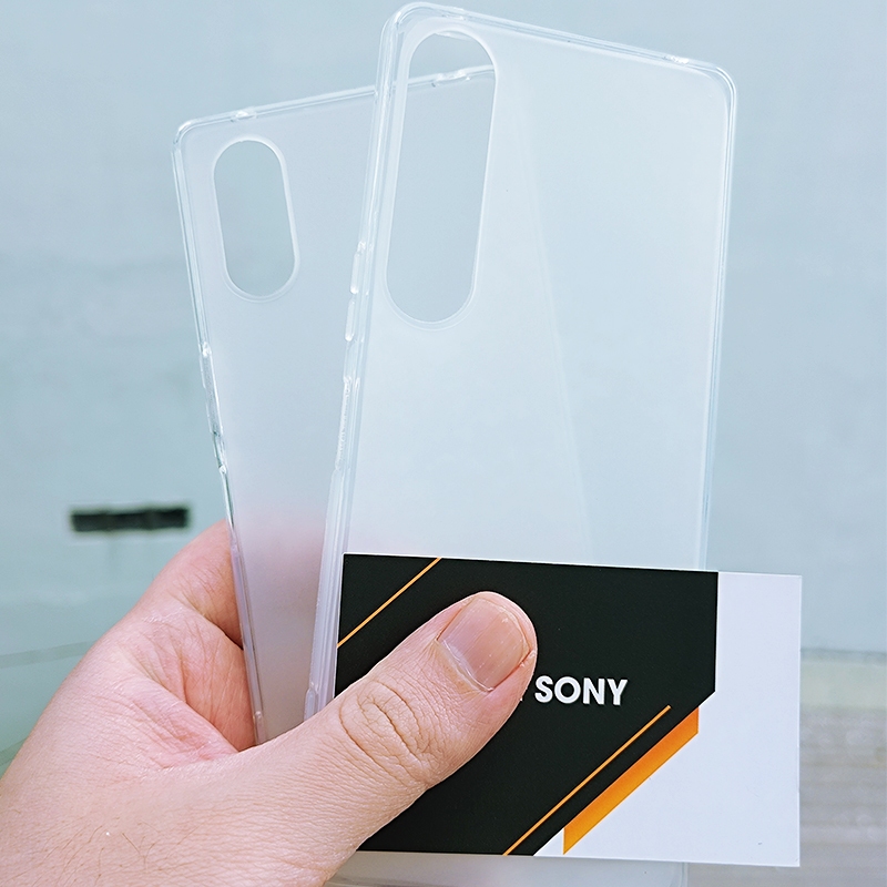 เคสแบบด้านแบบบางสําหรับ Xperia 1 Mark II, Xperia 1 III, Xperia 1 IV, Xperia 5 V, Xperia 10 V, Xperia