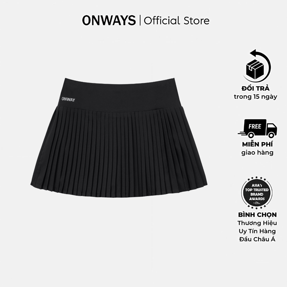 ONWAY Womens Pleated Running SKIRT, Cool, Thin, Light, 4-Way Stretch JOLIE SKIRT W5353