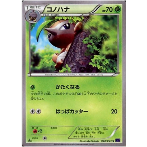 [JP Pokemon Card] Nuzleaf C 002/054 XY11