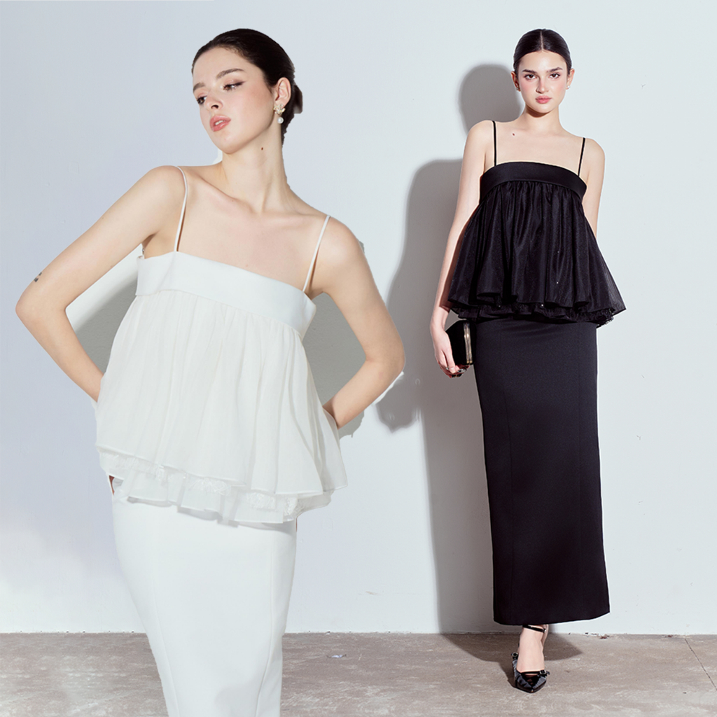 RECHIC กระโปรงยาว Padora หรูหราและหรูหรา