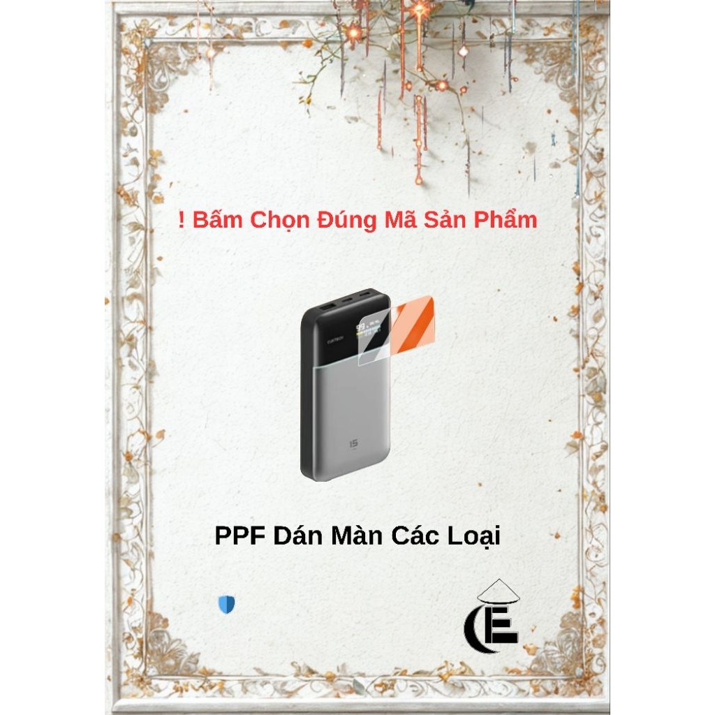 PPF ปกป้องหน้าจอสําหรับ Cuktech, Anker, Ugreen, Thinkplus, Wiiim, Ecoflow, Aohi, Sharge...