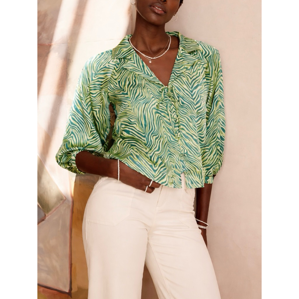 เสื้อเชิ้ตผ้าไหม Oliver Bonas