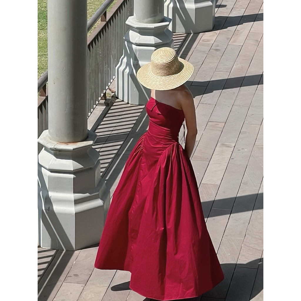 ชุดสีกากี/ Khaki Bustier Dress -