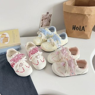 Giày SNEAKER Nữ Dễ Thương Phong Cách Hàn Quốc Thiết Kế Charm Trang Trí Phối Dây Buộc Xinh Xắn: BABYDOL