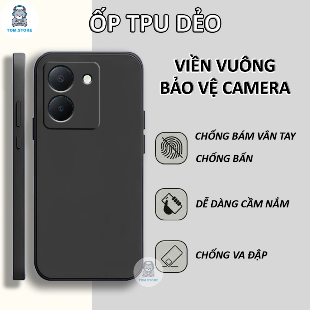 เคส Vivo Y36 / Y78 / Y78 5G ขอบเหลี่ยมเพื่อปกป้องกล้อง