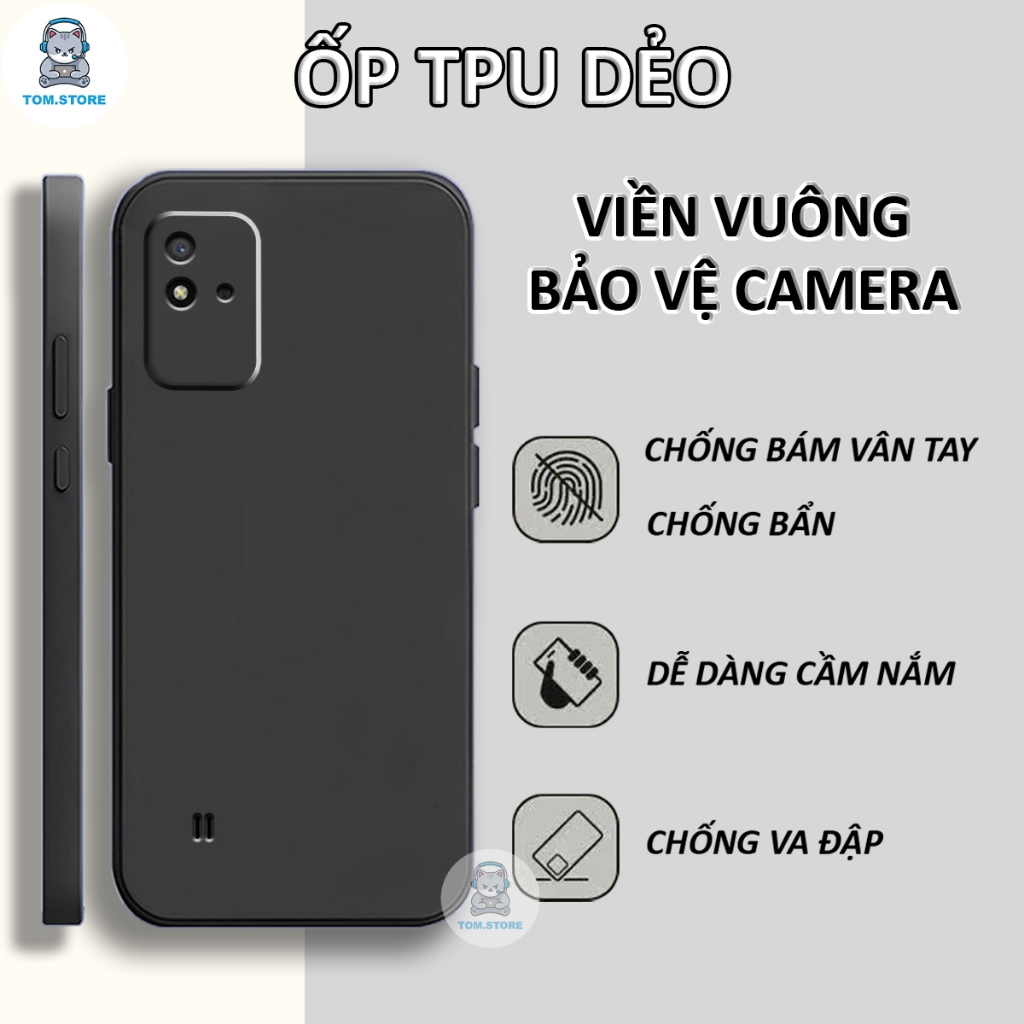 เคส Realme NARZO 50I ขอบสี่เหลี่ยมเพื่อปกป้องกล้อง