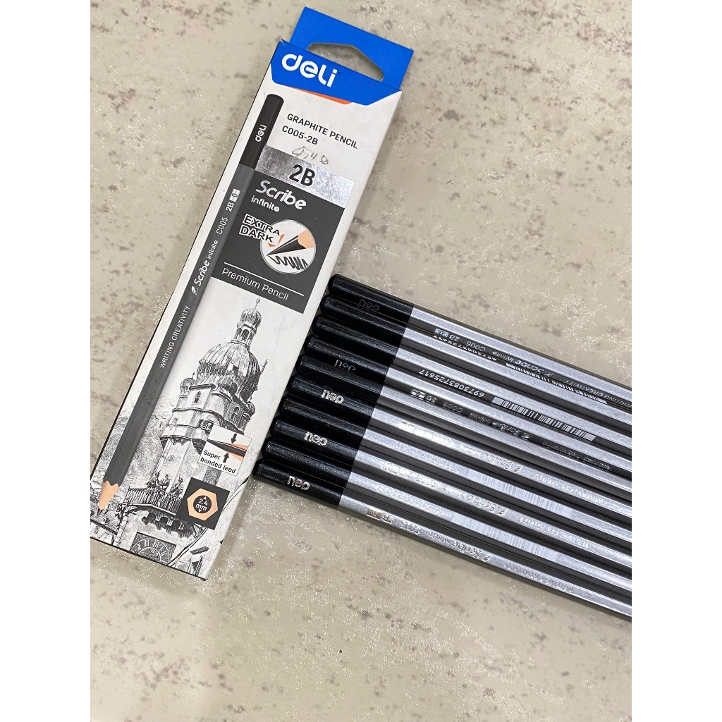 [ANKICO x DELI] Deli Pencil 2B - C005- 2B_Box(12)