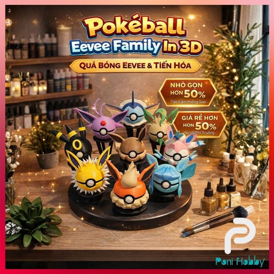 Eevee Ball & Evolution Types - Pokeball Eevee Family Pokémon | ตกแต่งสะสม