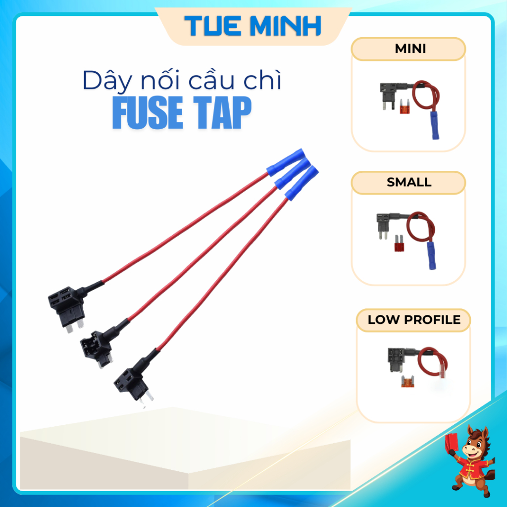 ชุดสายไฟ Fuse Tap Fuse สําหรับรถยนต์และรถยนต์พร้อมฟิวส์ 10A