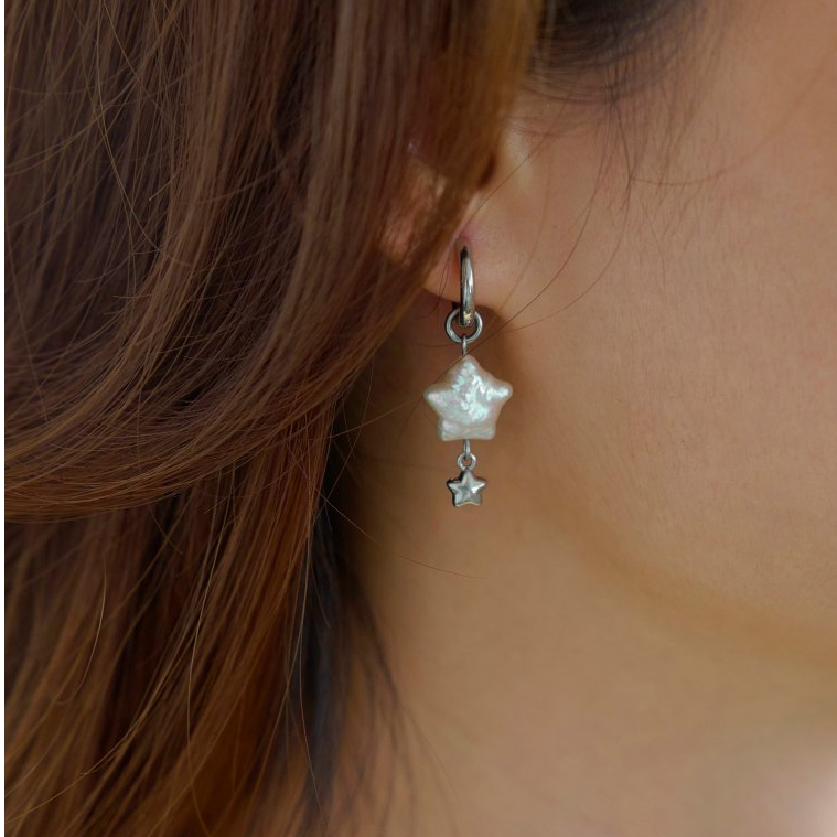 ต่างหู Good Circles "SKYPEARL" สําหรับผู้หญิง