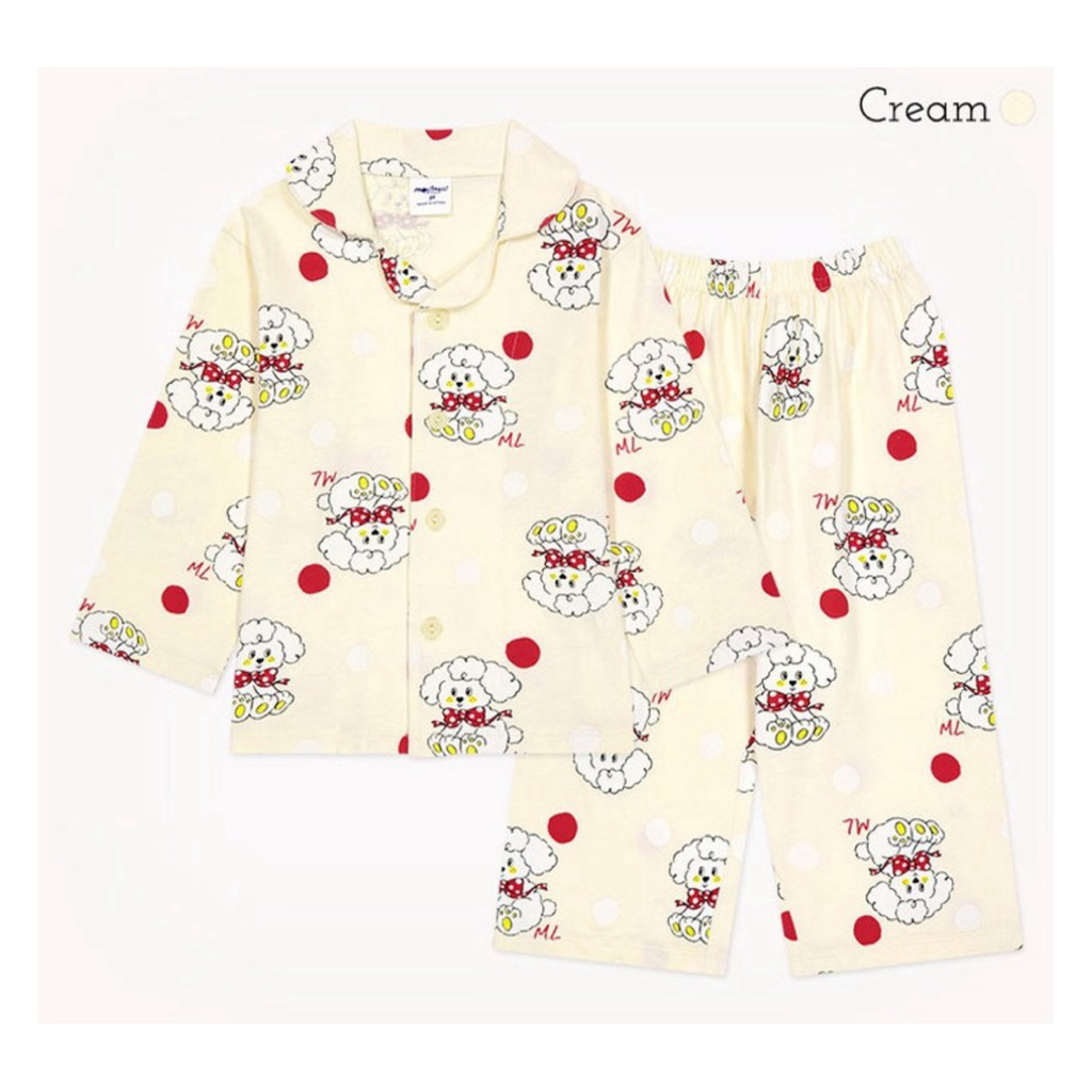 (ไซส์ 9/10Y, 13/15Y) มอลลี่เมลลี ชุดนอนคอตตอนยืดนุ่มผลิตในเกาหลีของแท้ surplus