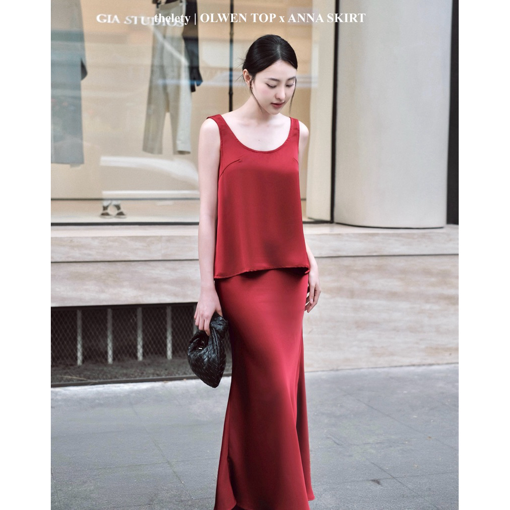 เดอะเลตตี้ | OLWEN TOP เสื้อเชิ้ตผ้าไหมใต้วงแขน