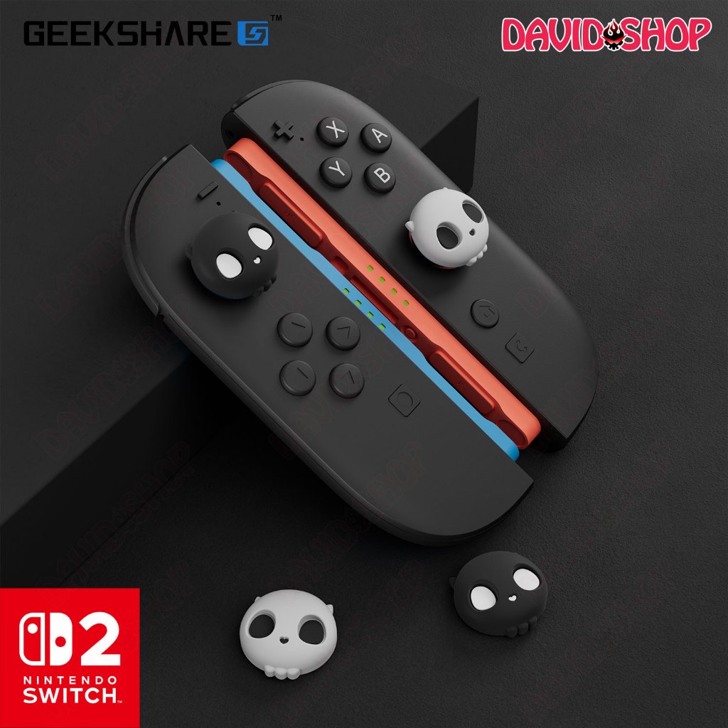 ลูกบิดอะนาล็อก Sweet Skull พรีเมี่ยม (GeekShare) สําหรับ Joy-Con, Pro Controller 2 - Nintendo Switch