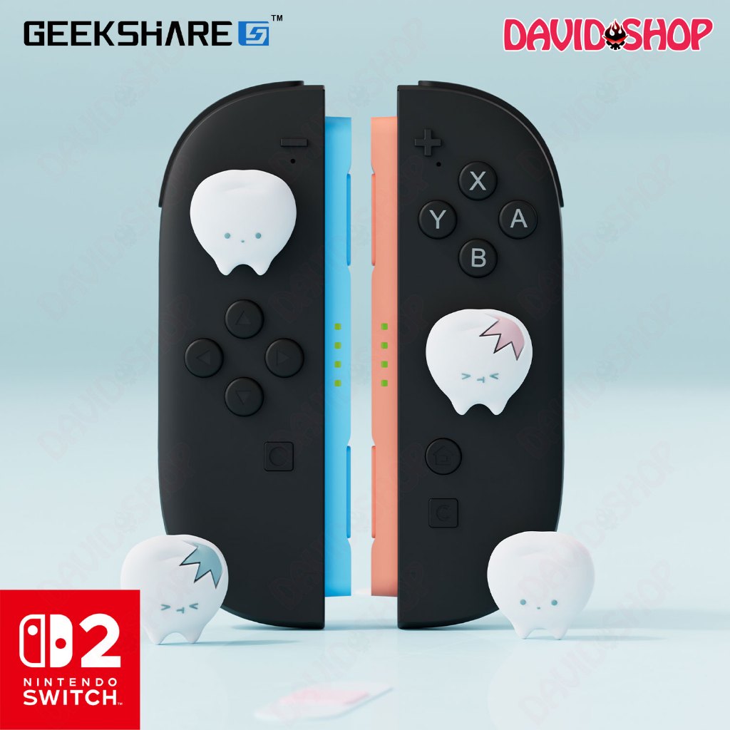 ปุ่มอะนาล็อกฟันสวยระดับพรีเมียม (GeekShare) สําหรับ Joy-Con, Pro Controller 2 - Nintendo Switch 2