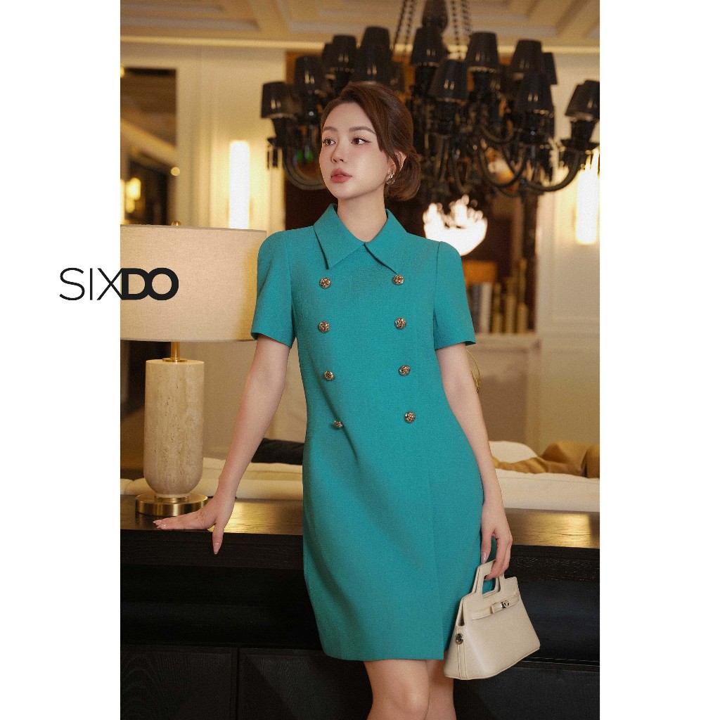 SIXDO Dark Turquoise Tendy Loose Dress (เดรสทรงหลวมเทอร์ควอยซ์สีเข้ม)