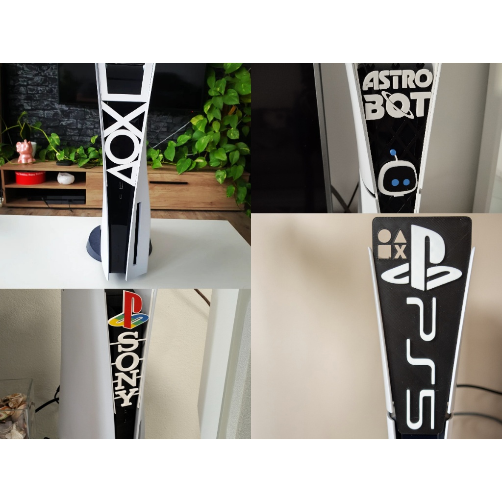 [ ดีไซน์พิเศษ ] ตกแต่งด้านหน้าสําหรับคอนโซลเกม PS5 และ PS5 SLIM