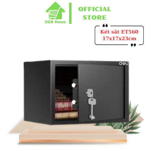 DELI Family Safe mini Safe ET560 - อุปกรณ์ป้องกัน Asset พร้อมกรอบเหล็กแข็ง แข็งแรง