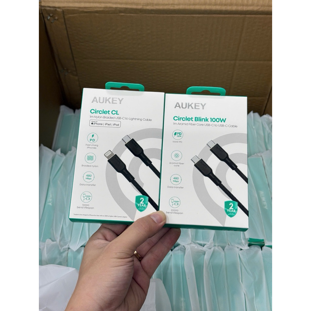 สายชาร์จ AUKEY ของแท้ – DURABLE, PD FAST CHARGING