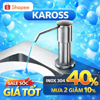 Vòi bơm hút nước rửa chén, đầu nhấn nước rửa bát inox 304 chống gỉ, nhấn êm, lắp dễ dàng