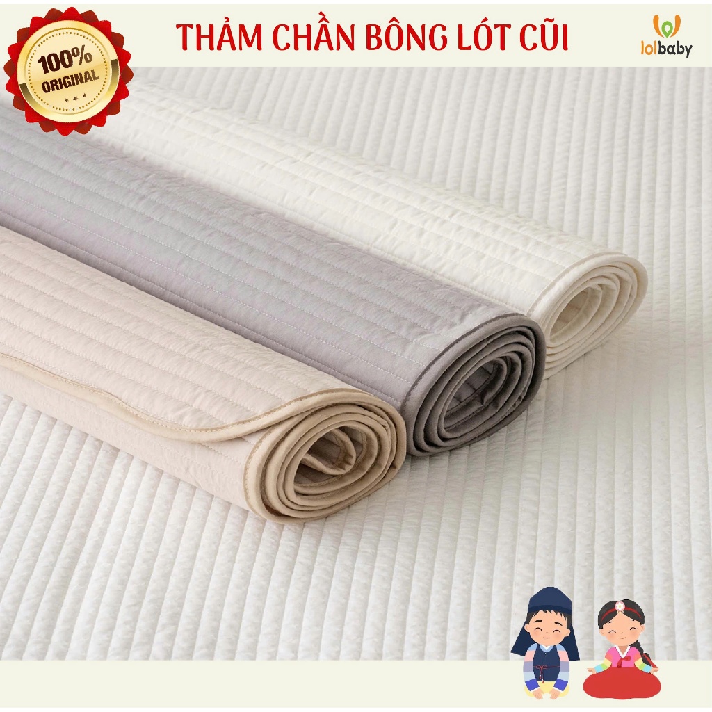 LOLBABY KOREA เสื่อเปลผ้านวมธรรมดาสําหรับทารกแรกเกิด