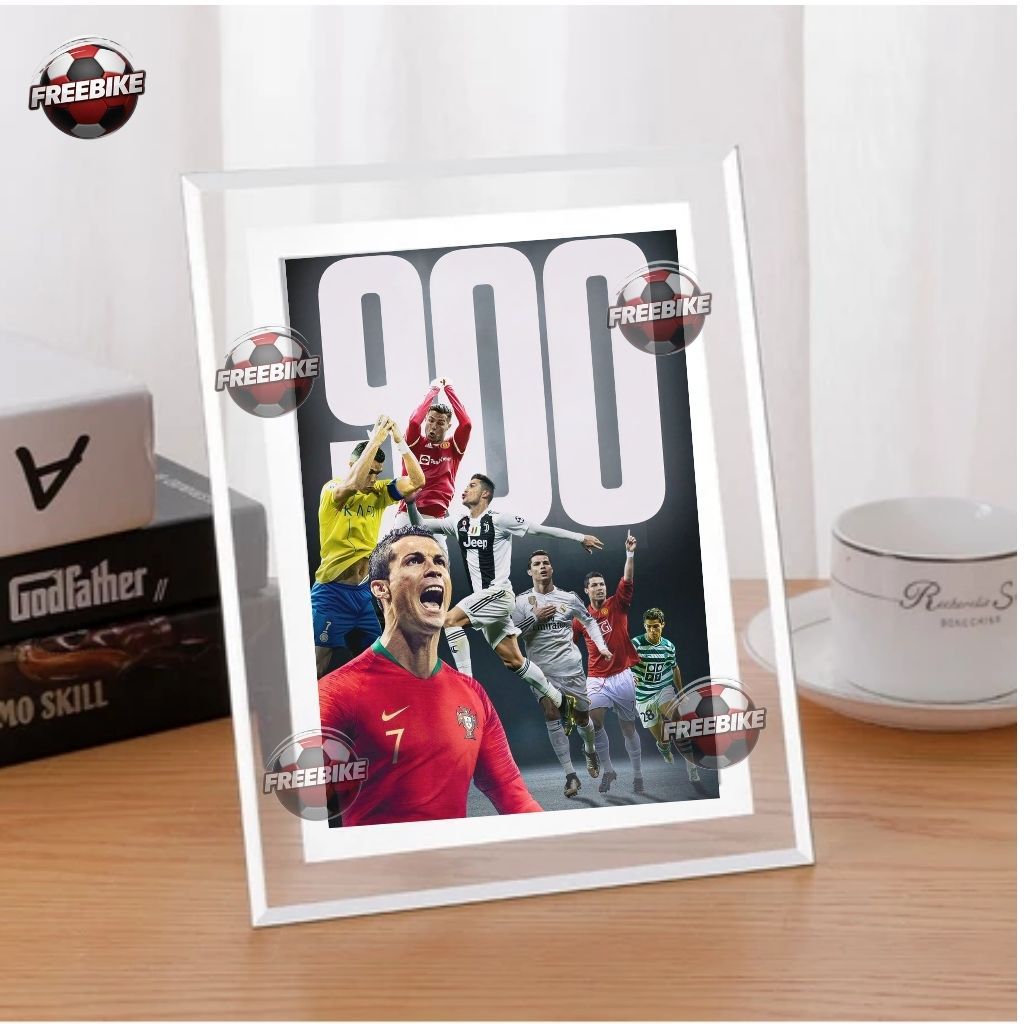 โปสเตอร์ RONALDO พร้อมกระจกคริสตัลคุณภาพสูงรุ่น 26