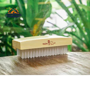 COMBO 2 ชิ้น ( THANG AN WOODEN FOOT BRUSH ) Soft Foot Brush - Radiant White Skin Care  T4 P27 A0 .
