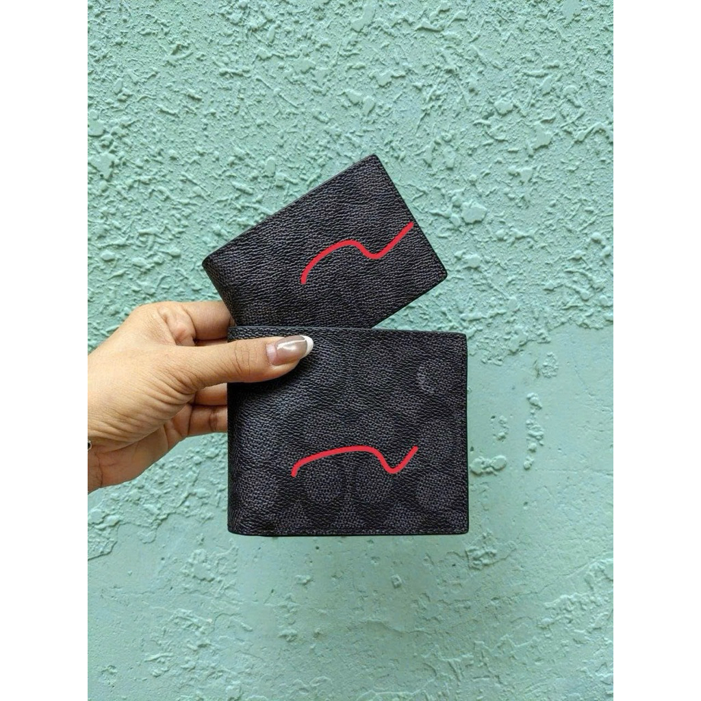 กระเป๋าสตางค์ผู้ชาย C ComBo Large Wallet Cream Card Wallet CW380