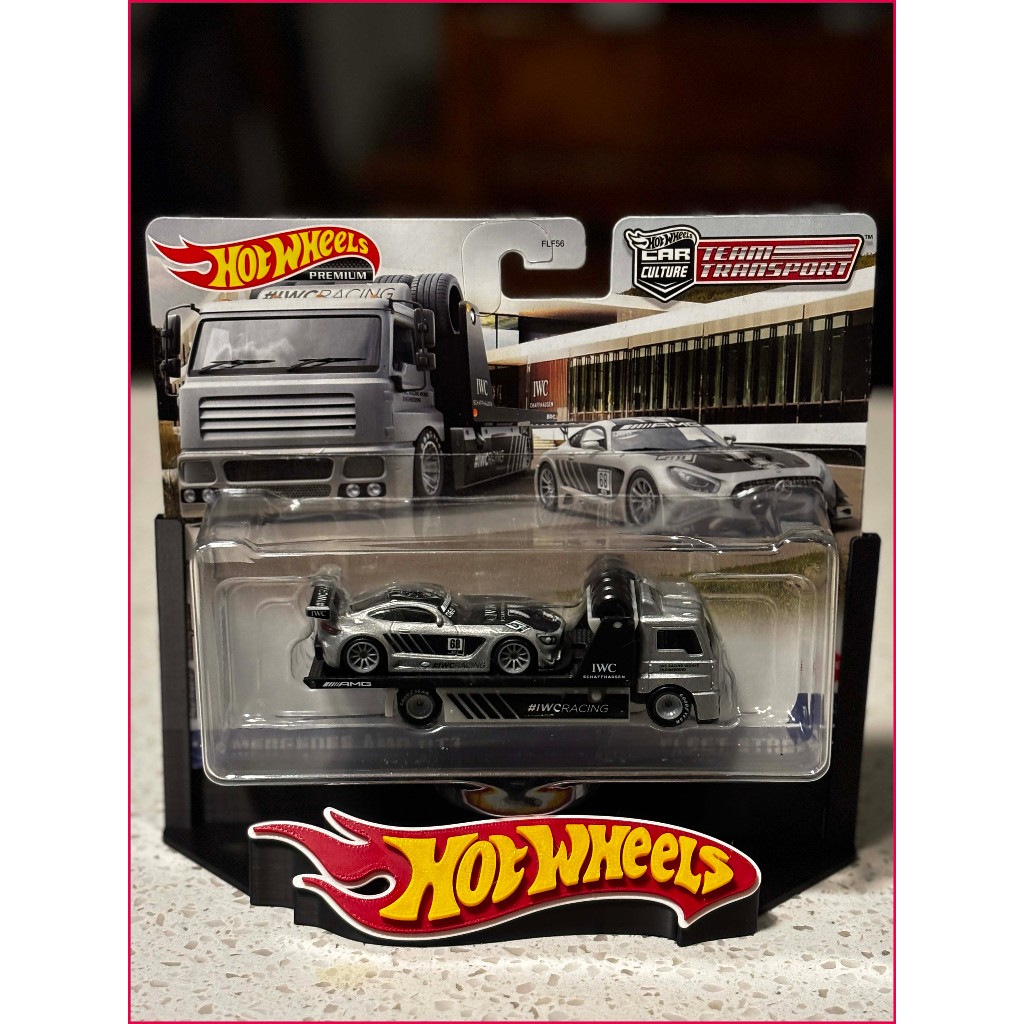 Very nice Team Transport Hot Wheels แท่นโชว์รถของเล่นและชั้นวางของ - ร้านของเล่น Manse