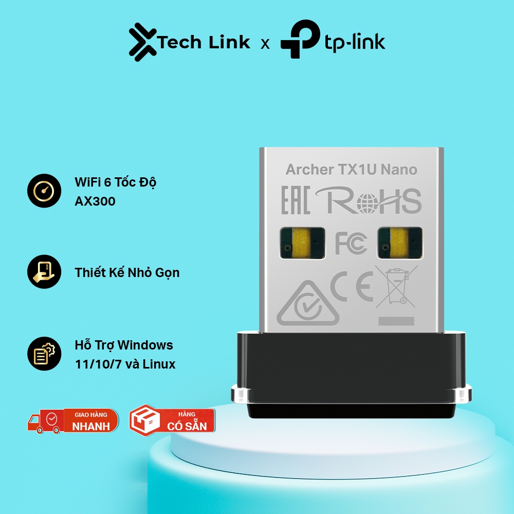 TP-Link Archer TX1U Nano / TX10UB Nano | USB Wi-Fi 6 ความเร็วสูงพร้อม Bluetooth 5