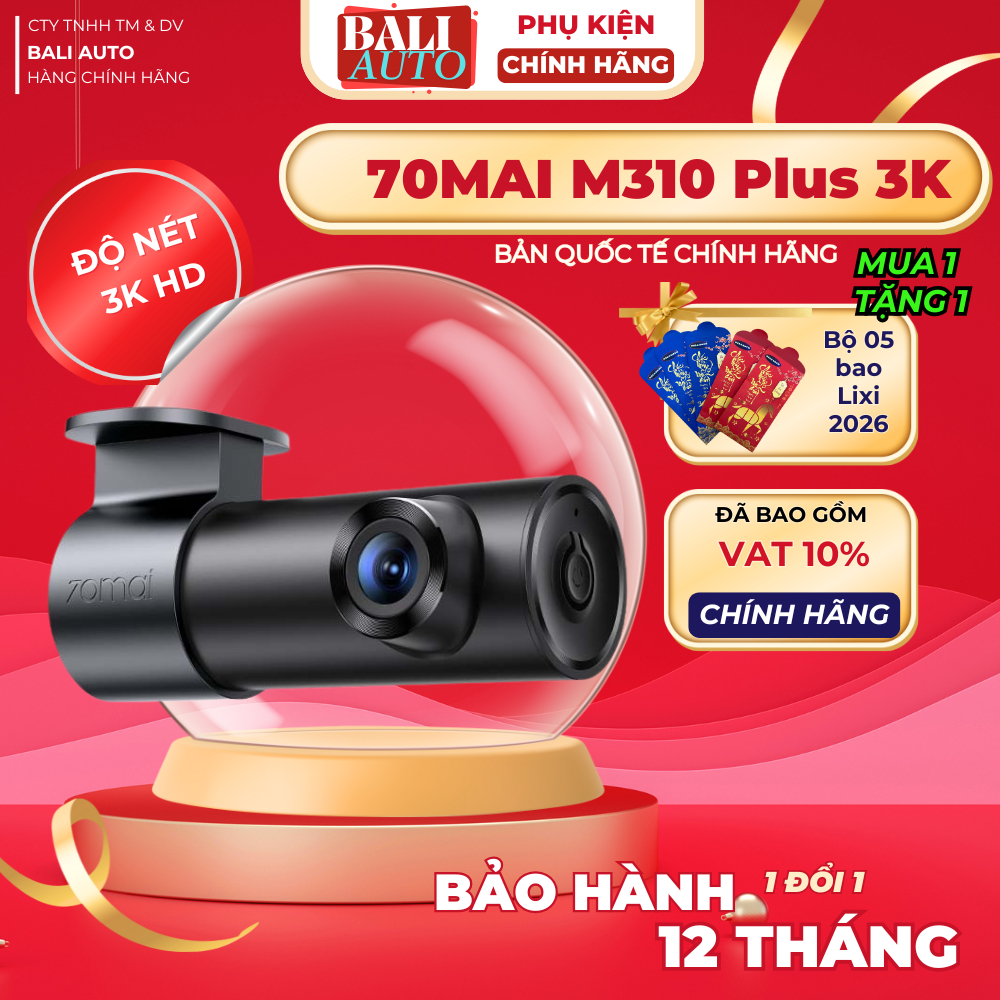 <New> 70mai M310 Plus dash cam - คมชัด กะทัดรัด ปรับหมุนได้ 360 องศา