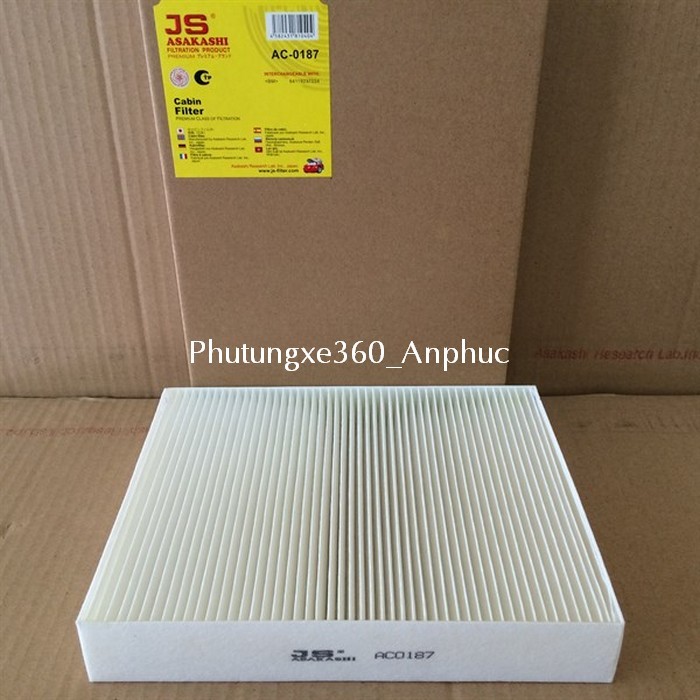 [ของแท้ JS] ไส้กรองอากาศเครื่องปรับอากาศสําหรับ BMW 330i 2.0 2015- 2019 JS Asakashi Japan AC0187