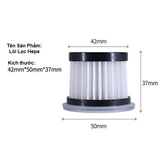 แผ่นกรอง HEPA Deerma CM800/CM810/CM818/CM900/CM919 ที่นอนเตียง เครื่องดูดฝุ่นโซฟา
