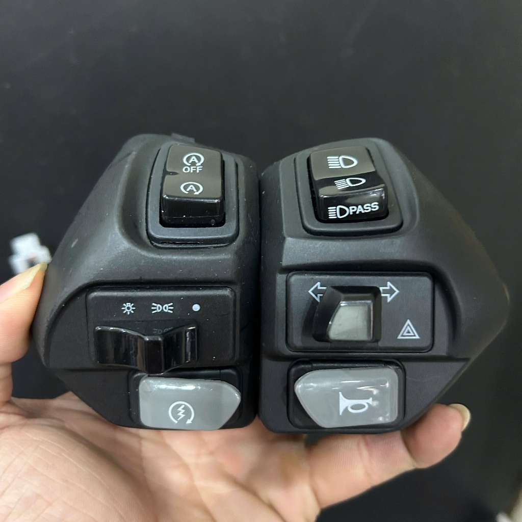 สวิตช์ NVX แบบเต็มฟังก์ชั่น (pasing / hazard) สําหรับ LC135 135GP JANUS EX135 ex mio nouvo ขนาดเล็ก.