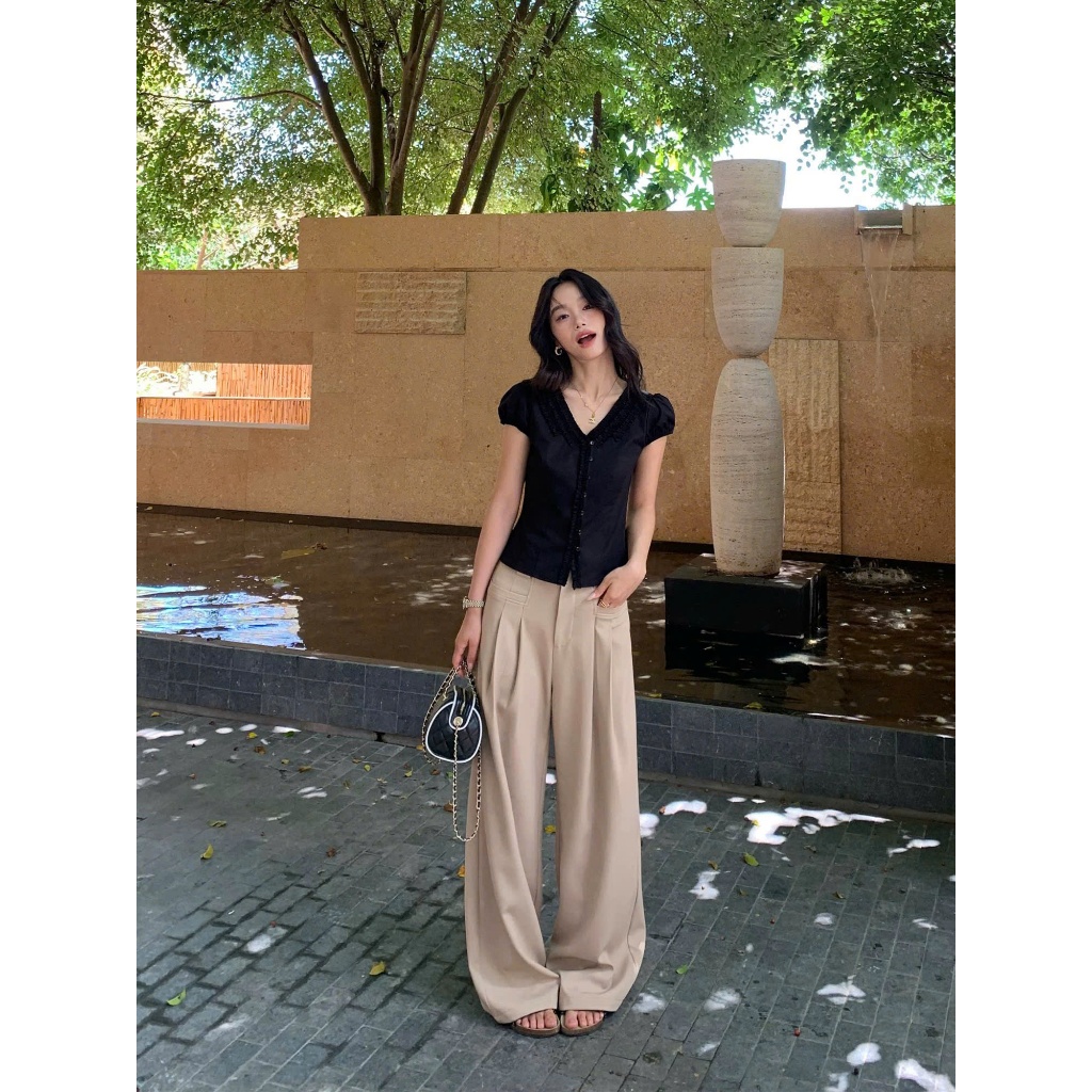 กางเกง Zuzu -|ไลไลน์| กางเกงขากระบอกใหญ่