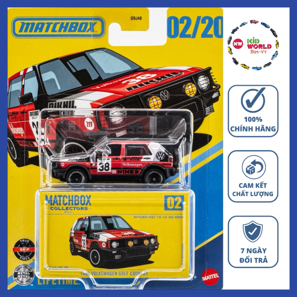 Matchbox Collectors Series 1990 รถโมเดล Volkswagen Golf Country JJW04
