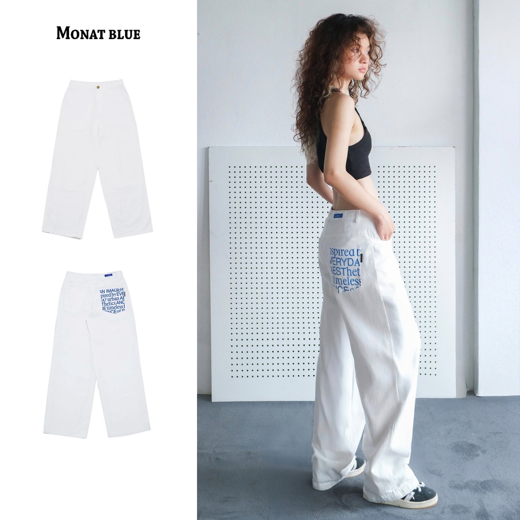 MONAT BLUE กางเกงยีนส์กระเป๋าทรงหลวม ราคา ถูกที่สุด ดีลบีเคเค รูปภาพหลัก