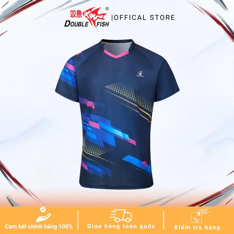 เสื้อกีฬา-DOUBLE FISH-DF25SS105-เสื้อกีฬายืดใส่สบายเมื่อเล่นกีฬา