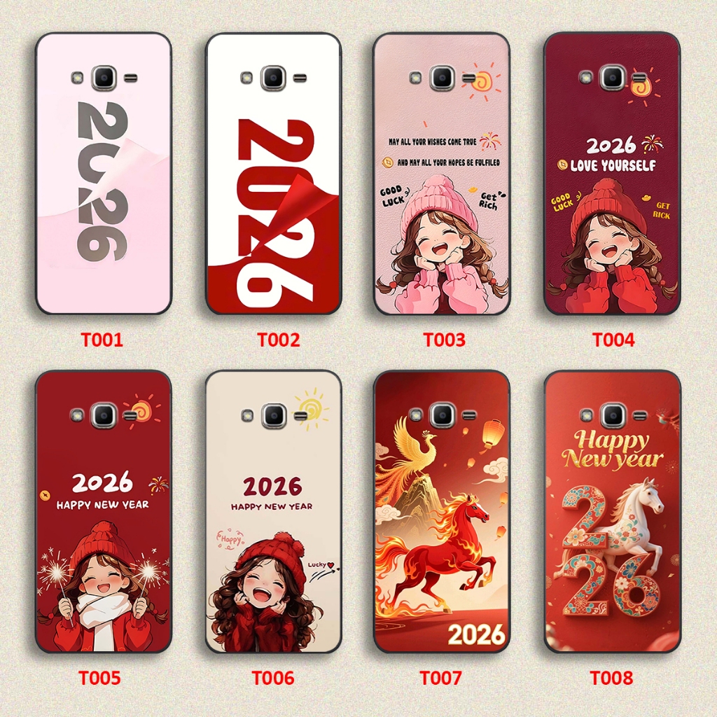 เคส Samsung J2 Prime / J2 2015 / J2 2016 / J3 2016 / J5 2016 / J7 2016 happy new yead
