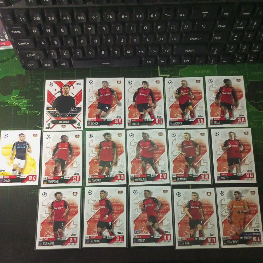 [ของแท้] Match Attack {Bayer Leverkusen} การ์ดเครื่องเล่น Od 24/25