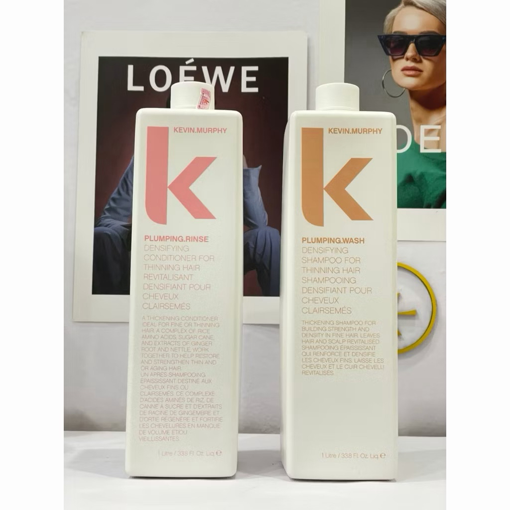 Kevin Murphy Plumping Shampoo and Conditioner สําหรับผิวมัน บาง อ่อนแอ หัก [GENUINE] Ha Linh08