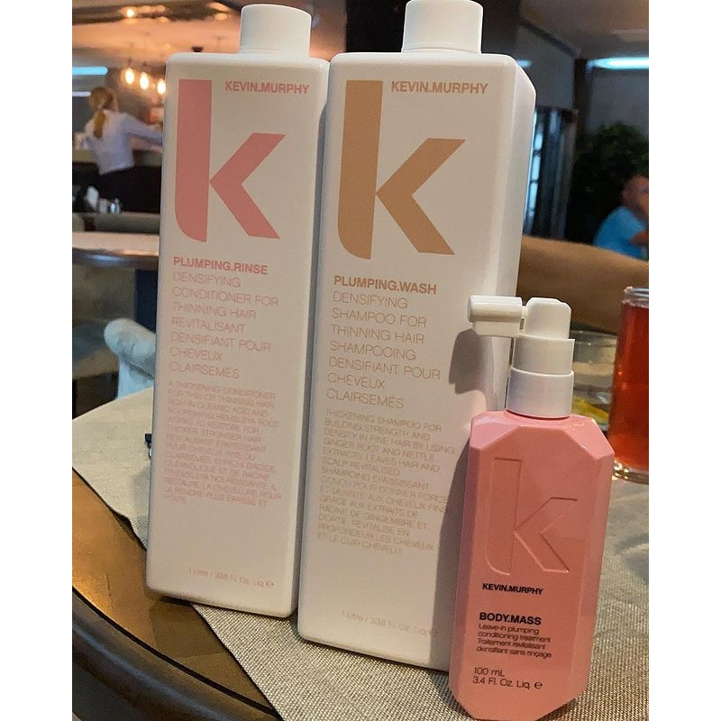 Kevin Murphy Plumping Shampoo and Conditioner to Thicken Hair and ลดการหลุดร่วง 1000ml LaKiTa Shop